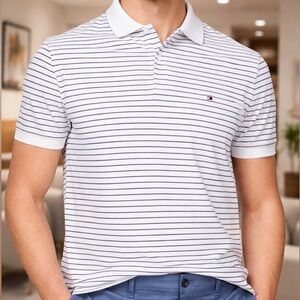 Tommy Hilfiger Men’s Short Sleeve Dri-Fit Polo Shirt – Regular Fit